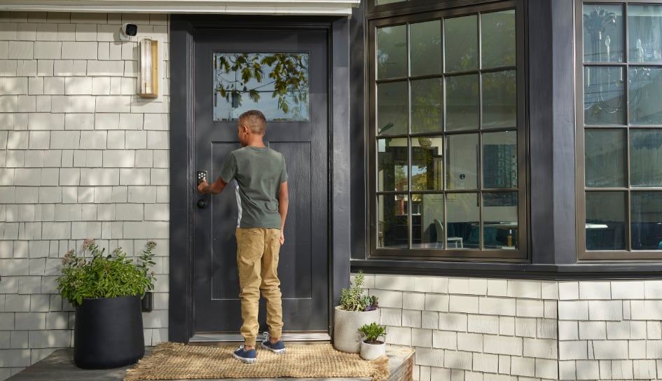 Vivint Smart Lock on home in Lawrence